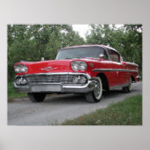 Chevrolet Impala 1958 Poster (Voorkant)