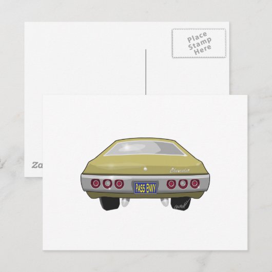 Chevrolet Impala 1968 Briefkaart (Voorkant / Achterkant)