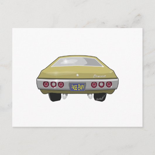 Chevrolet Impala 1968 Briefkaart (Voorkant)