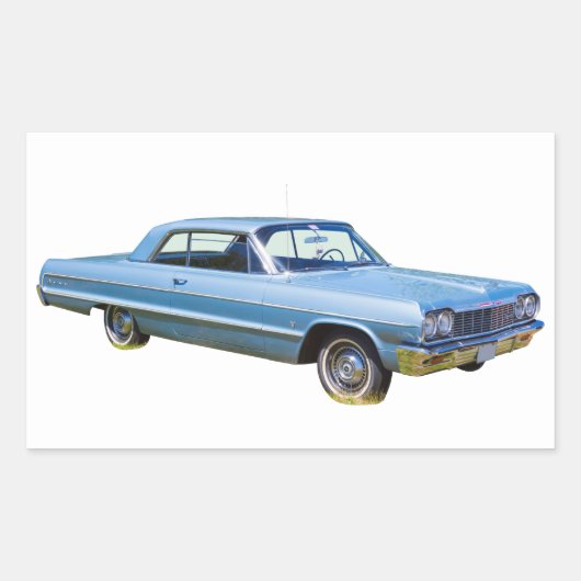Chevrolet Impala Antiek auto 1964 Rechthoekige Sticker (Voorkant)