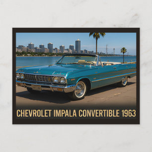 Chevrolet Impala Cabriolet 1963 Briefkaart