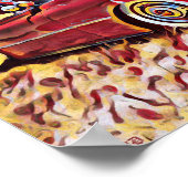 Chevrolet Lowrider Bomb Red Low Rider Chevy Art Poster (Hoek)