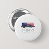 Chevrolet Monte Carlo Blue 1984 Ronde Button 5,7 Cm (Voorkant /achterkant)