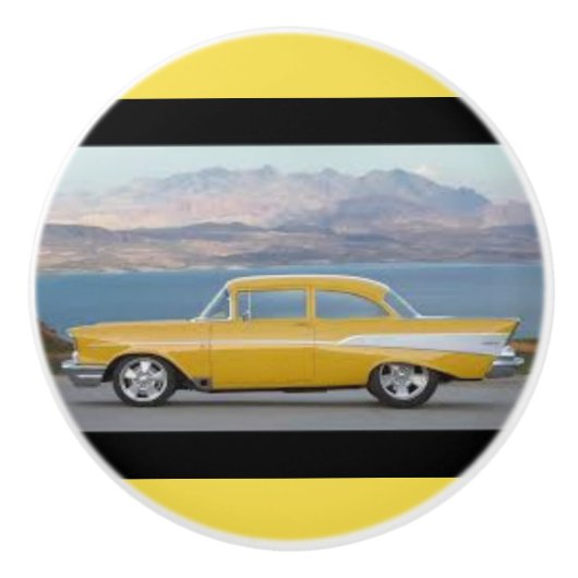 Chevrolet op een keramische knop (Voorkant)
