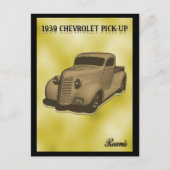 CHEVROLET PICKUP 1939 BRIEFKAART (Voorkant)