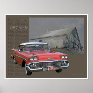 Chevrolet Poster 1958