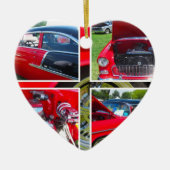 Chevrolet Sedan Collage 1955 Keramisch Ornament (Voorkant)
