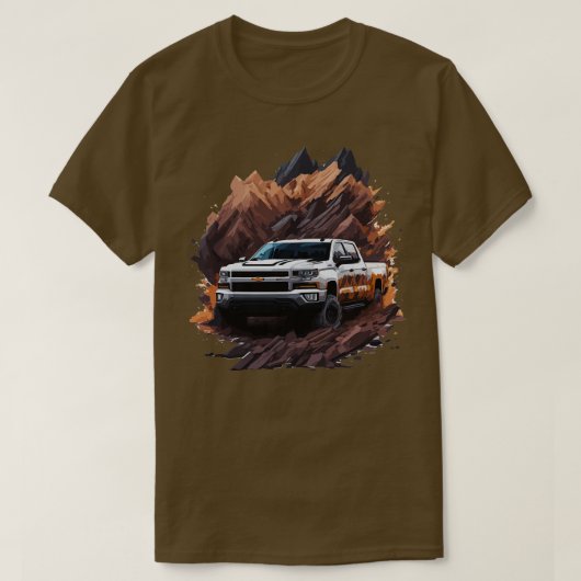 Chevrolet Silverado off road T-shirt (Design voorkant)