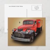 CHEVROLET TRUCK 1947 BRIEFKAART (Voorkant / Achterkant)