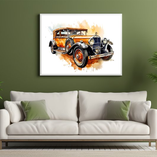 Chevrolet Vintage Auto Tijdloze Auto Kunst Poster