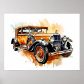 Chevrolet Vintage Auto Tijdloze Auto Kunst Poster (Voorkant)