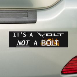 Chevrolet Volt geen Bolt Bumpersticker