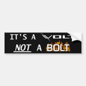 Chevrolet Volt geen Bolt Bumpersticker (Voorkant)