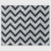 CHEVRON9 ZWARTE MARBLE & GRAY MARBLE (R) CADEAUPAPIER (Vlak)
