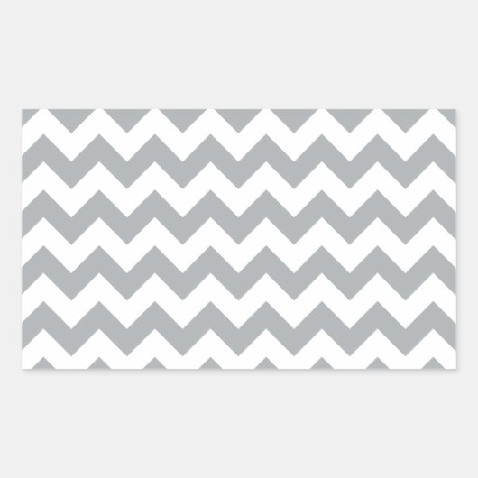 Chevron-1-paloom Rechthoekige Sticker (Voorkant)