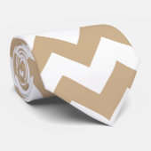 Chevron 1 Sand Stropdas (Opgerold)