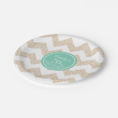 Chevron 70th Birthday Paper Bord Kies kleur (Gekanteld)