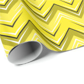 Chevron 9 Geel Cadeaupapier (Rol Hoek)