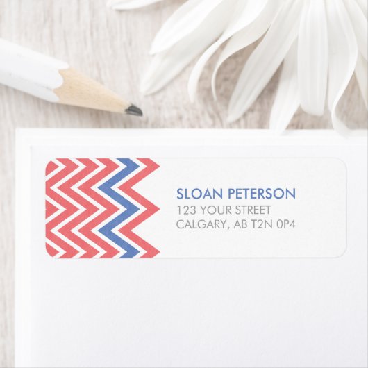 Chevron-adreslabel Etiket (Insitu)