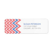 Chevron-adreslabel Etiket (Voorkant)