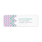 Chevron-adreslabel Etiket (Voorkant)