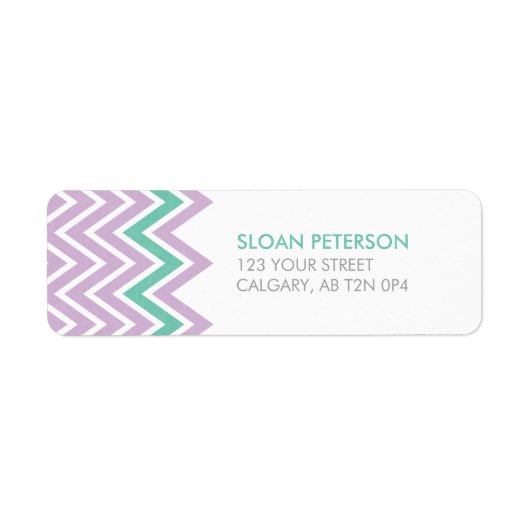 Chevron-adreslabel Etiket (Voorkant)