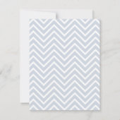 Chevron Anchor Nautical Baby Shower Invitaties Kaart (Achterkant)