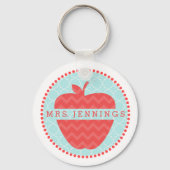Chevron Apple Quatrefoil Sleutelhanger leraar (Voorkant)