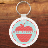 Chevron Apple Quatrefoil Sleutelhanger leraar (Voorkant)