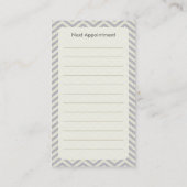 Chevron Appointment Visitekaartje Afsprakenkaartje (Achterkant)