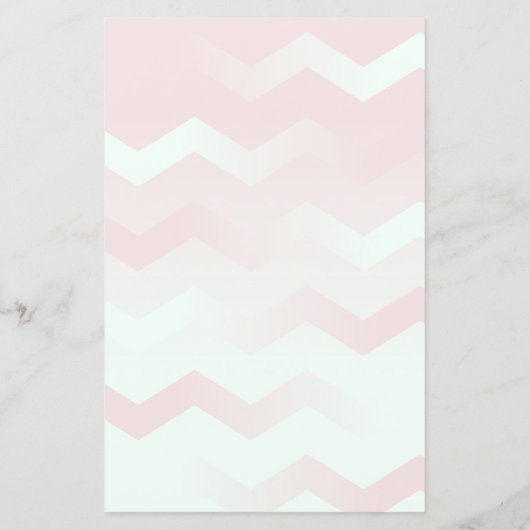 Chevron Aqua & Maroon Stationery for Handwriting (Achterkant)