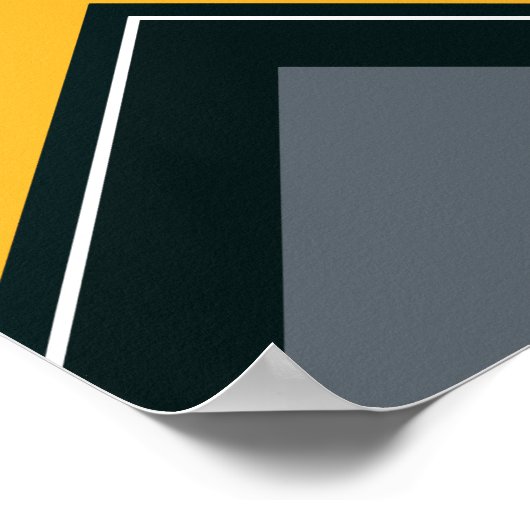 Chevron Arrow geometrisch ontwerp Poster (Hoek)