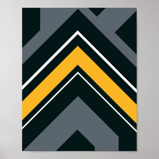 Chevron Arrow geometrisch ontwerp Poster