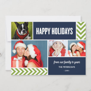CHEVRON ARROWS HOLIDAIRE FOTOKAART FEESTDAGENKAART