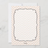 Chevron Baby Foto's Dank je wel kaarten Notitiekaartje (Achterkant)