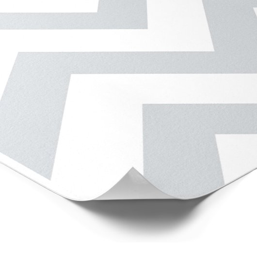 Chevron Baby Giraffe Nursery Wall Art Poster (Hoek)