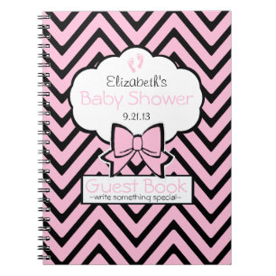 Chevron Baby shower Guest Book- Notitieboek