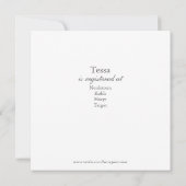 Chevron Baby shower Uitnodiging (Achterkant)