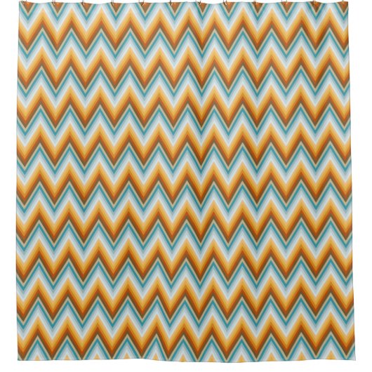 Chevron Background Pattern Douchegordijn (Voorkant)