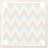 Chevron Background Pattern Glazen Onderzetter (Achterkant)