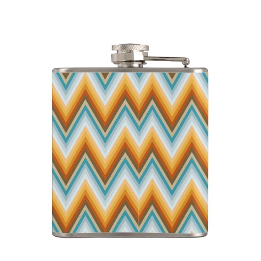 Chevron Background Pattern Heupfles (Achterkant)