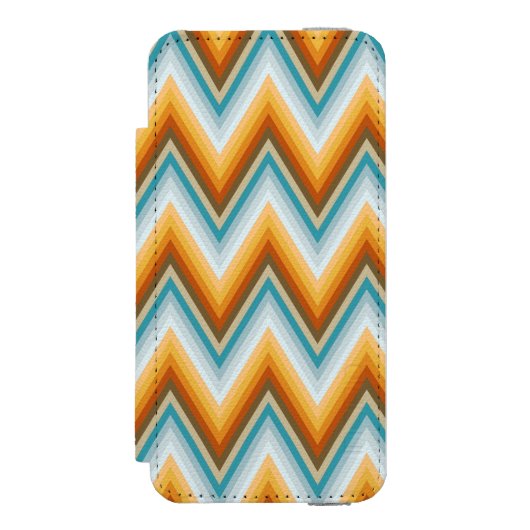 Chevron Background Pattern Incipio iPhone Portemonnee Hoesje (Voorkant Agenda)