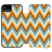 Chevron Background Pattern Incipio iPhone Portemonnee Hoesje (Agenda Open)