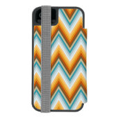 Chevron Background Pattern Incipio iPhone Portemonnee Hoesje (Agenda Achterkant)