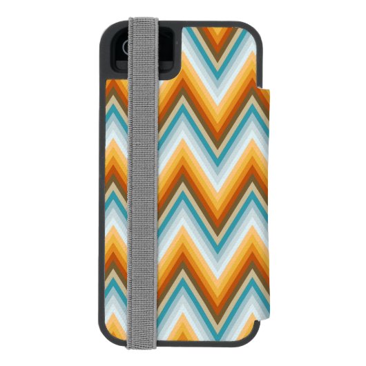 Chevron Background Pattern Incipio iPhone Portemonnee Hoesje (Agenda Achterkant)