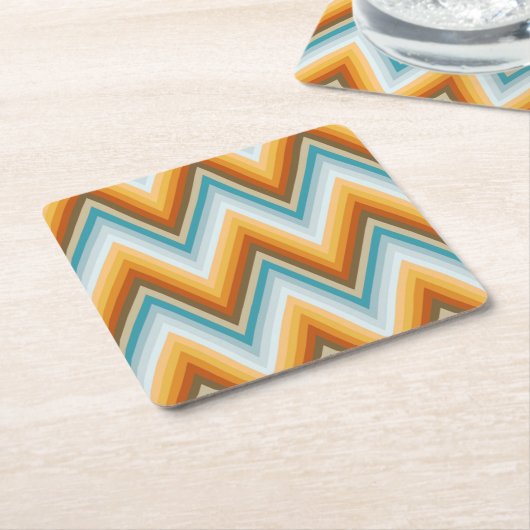 Chevron Background Pattern Kartonnen Onderzetters (Schuin)