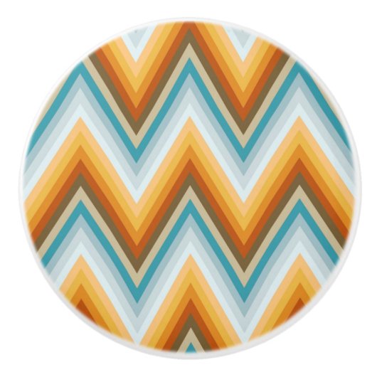 Chevron Background Pattern Keramische Knop (Voorkant)