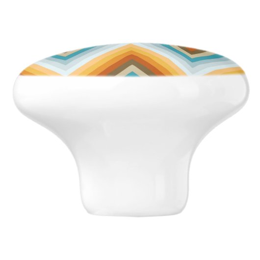 Chevron Background Pattern Keramische Knop (Zijkant)