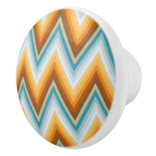 Chevron Background Pattern Keramische Knop (Rechts)