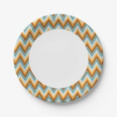 Chevron Background Pattern Papieren Bordje (Voorkant)